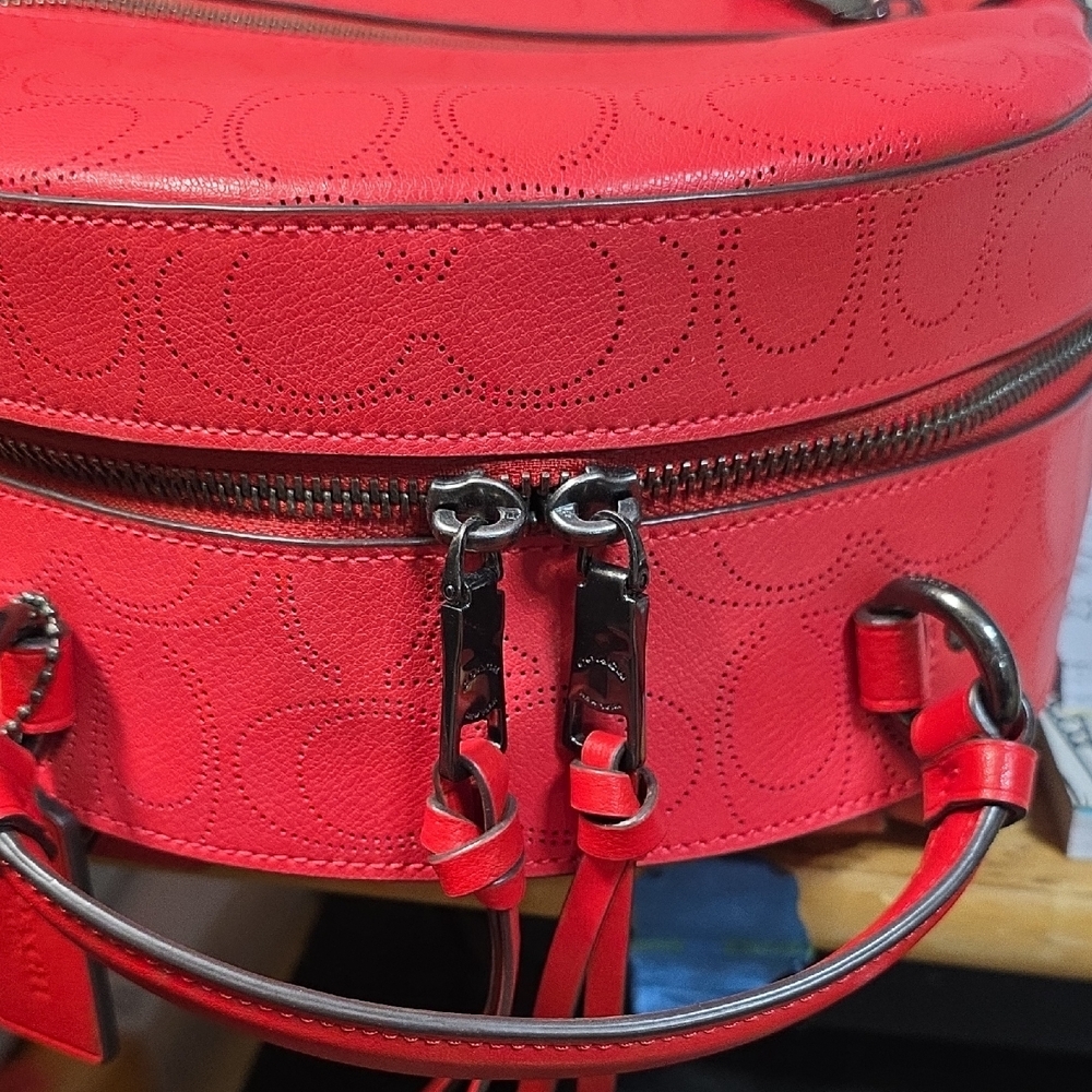 Coach Red Backpack - Picture 6 of 7